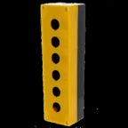 Корпус КП106 пластиковый 6 кнопок желтый