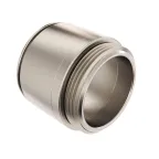 Муфта труба-коробка D-63мм IP66/IP67 М63х1.5 никелированная латунь