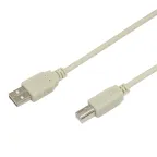 Кабель USB B - USB A, 1.8м., серый