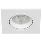 Светильник встраиваемый декоративный KL92-1 WH MR16/GU5.3 белый, пластиковый (MR16/GU5.3 в комплект не входит)