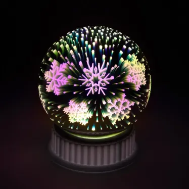 Шар с внутренней проекцией Снежинки, 3*AAA, IP20 ENGDS-15