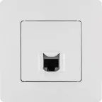 ETIKA Розетка компьютерная RJ45 категория 5 UTP белая