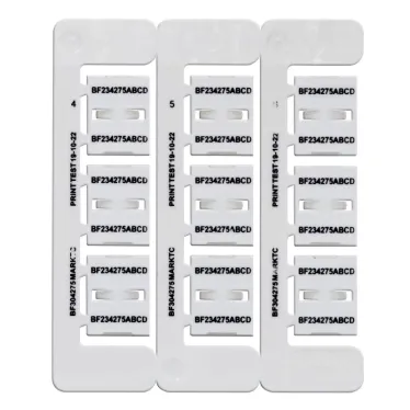 Маркировка бабочка Dкаб-4.2-7.5мм L-23мм,(9шт на пластине)