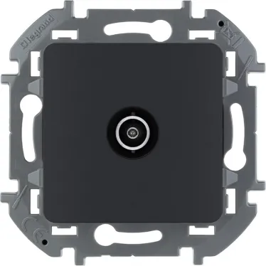 Розетка TV проходная 14 дБ 5 862 мГц INSPIRIA антрацит