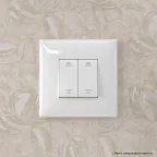 Avanti Инвертор двухклавишный в стену Белое облако(Переключатель сх. 7+7)