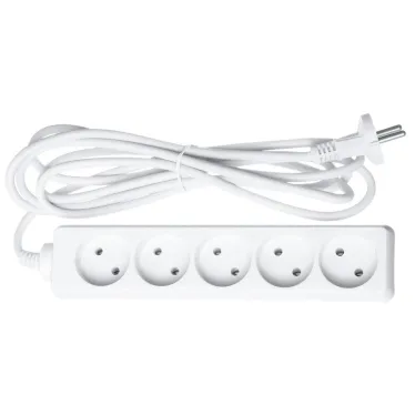 Удлинитель Navigator 61 312 NPE-S-05-500-X-2x1 без заземления 5 гн. 5м 16А ПВС 2х1.00