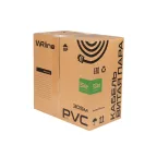 Кабель витая пара неэкранированная U/UTP Cat.5e 4 пары (0.48 мм) одножильный внутренний PVC нг(А)-LS серый 305 м WRline WR-UTP-4P-C5E-L-PVC-GY