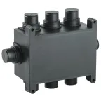 Коробка распаячная 118х76х60мм для монолит. стр. черная