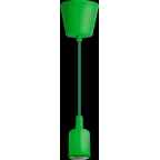 Светильник с проводом 1м.Е27 декор зеленый