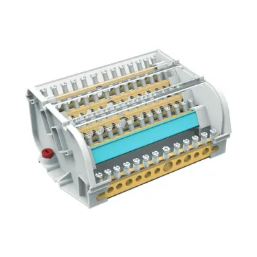 Блок распределительный на DIN-рейку 5р 160А 8х7мм 2х8мм 2х9мм 1х12мм