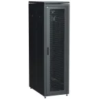 Шкаф напольный сетевой 19'' LINEA N 38U 800х1000мм перфорированная передняя дверь. задняя перфорированная черный