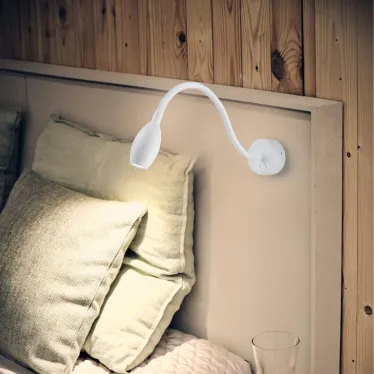 Светильник настенный светодиодный 3w 3700К на гибком основании белый