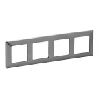 Valena LIFE Рамка 4 поста сталь универсальная