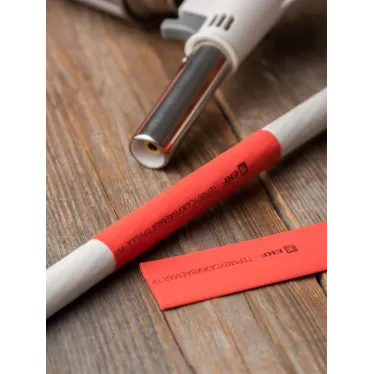 Трубка термоусаживаемая ТУТ нг 14/7 красная в отрезках по 1м PROxima