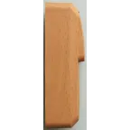 ЭТЮД блок открытой установки Розетка без заземления + Выключатель 2-клавиш., бук