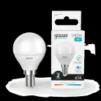 Лампа светодиодная LED 8 Вт 540 лм 4100К шар P45 нейтральный E14 AC 220В Elementary Gauss