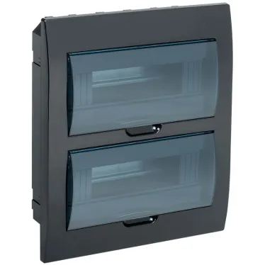 Корпус модульный пл. встр. ЩРВ-П-24 черный IP41