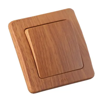 Переключатель одноклавишный скрытый дуб 16А