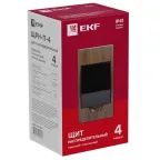 Щит распределительный навесной ЩРН-П- 4 темное дерево IP41 PROxima