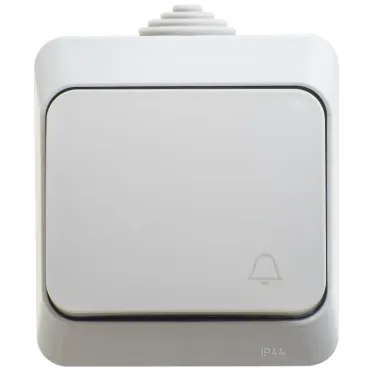 ЭТЮД Выключатель одноклавишный наружный IP44 серый