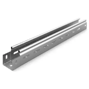 Металлический лоток перфорированный 50х50х3000, толщина 0,55 мм, Сендзимир цинк