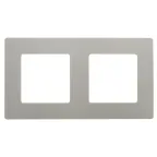 ETIKA Рамка 2 поста светлая галька