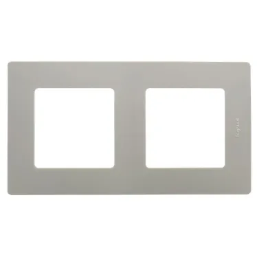 ETIKA Рамка 2 поста светлая галька