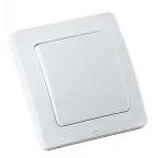 Переключатель одноклавишный скрытый белый 10А