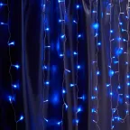 Гирлянда занавес LED синий 1.5х1.5м IP44