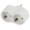 Разветвитель электрический SPx-2e-W на 2 розетки с заземлением 16А белый