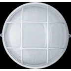 Светильник НПП-100w термостойкий круглый с решеткой IP54 белый