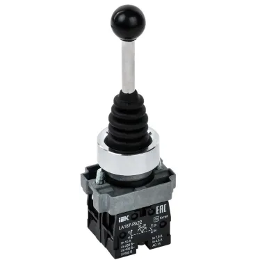 Джойстик LA167-PA22 2 полож. 2з без фиксации черный