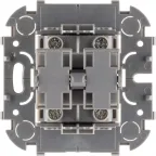 Quteo Выключатель двухклавишный наружный белый 10А