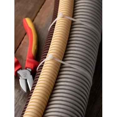 Хомут P6.6 стандартный белый 3.6x250 (100шт) FlexLock PROxima