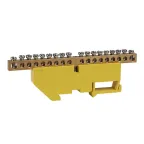 Шина нулевая с изолятором OptiKit BB-D-PE-DIN-18-6х9-желтый