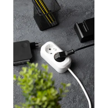 Удлинитель Эксперт 2 гнезда 5 метров 16А/3,0кВт с заземлением ПВС 3х1 EKF