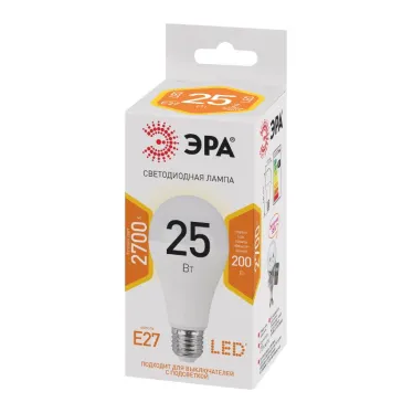 Лампа светодиодная LEDA65-25W-827-E27(диод,груша,25Вт,тепл,E27)