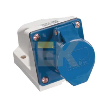 Розетка кабельная 32А 2Р+E IР44 на поверхность 250В 123