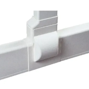 Тройник для плинтусного короба 100х40 мм с отводом на короб 90х40 мм белый