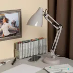 Светильник настольный N-123-Е27-40W-GY серый (