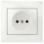 Розетка Intro Plano 1-201-06 без заземления 2P