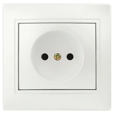 Розетка Intro Plano 1-201-06 без заземления 2P