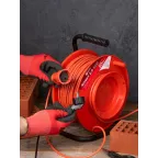 Удлинитель на катушке ''Атлант 2.0'' 1 гнездо 50м без заземления ПВС 2*1 10А/2,2кВт PROxima