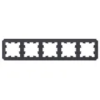 ATLASDESIGN ANTIQUE 5-постовая рамка, универсальная, КАРБОН