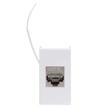 VIVA Розетка компьютерная RJ45 категория 6A 1 модуль белая