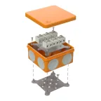 Коробка огнестойкая для о/п двухкомпонентная 60-0300-FR6.0-12 Е15-Е120 100х100х50