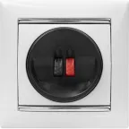 VALENA Рамка 1 пост белая/серебро