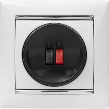 VALENA Рамка 1 пост белая/серебро