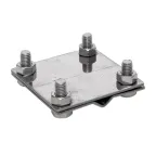 Зажим заземлитель 20 - полоса 50 (пластина 70х80мм) Ni PROxima