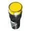 Лампа AD16DS(LED)матрица d16мм желтый 36В AC/DC